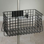 IV Pole Heavy Duty Wire Basket 12" Wide Stainless Steel