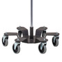 IV Pole/Infusion Pump Stand 6 Leg Heavy Base 4-Hook