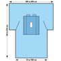 Halyard Health Laparotomy Surgical Drapes with Troughs