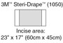 3M Steri-Drape Incise Drape 1050