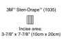 3M Steri-Drape Incise Drape 5-7/8" x 7-7/8" 1035