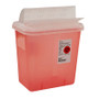 SharpSafety 2 Gal Sharps Container Horizontal-Drop Opening Lid