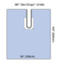 3M Steri-Drape Adhesive Split Sheet, 9196, 228 cm x 260 cm