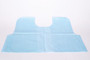 TIDI Patient Exam Capes 30"x21" Poly/Tissue Sky Blue