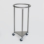 Round Laundry Hamper-Stainless Steel