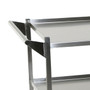 Utility Cart With Shelves - Stainless Steel