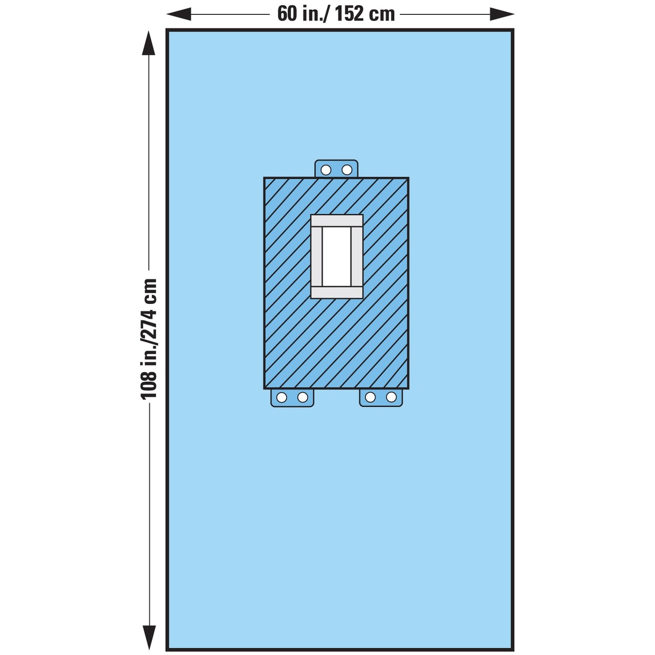Halyard Health Pediatric Laparotomy Surgical Drapes 89241