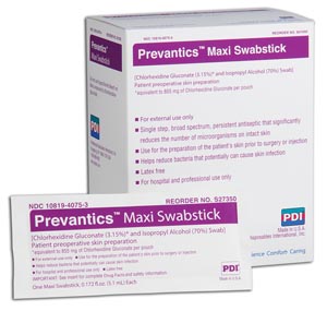 Prevantics Antiseptics Maxi Swabstick with CHG