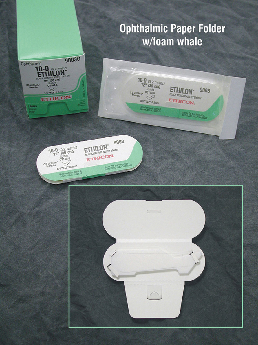 "Ethicon ETHILON Mono Taper Point Suture 2822G Size 8-0 5"" BV-130-3"