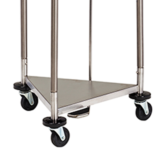 Mobile Triangular Hamper 18" with Stainless Steel Lid