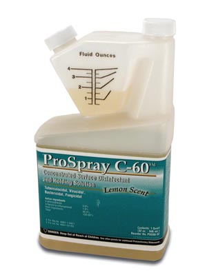 ProSpray C-60 Concentrated Surface Disinfectant/Cleaner 32 Oz
