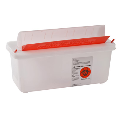 Covidien SharpSafety In-Room Sharps Containers with Mailbox Lid