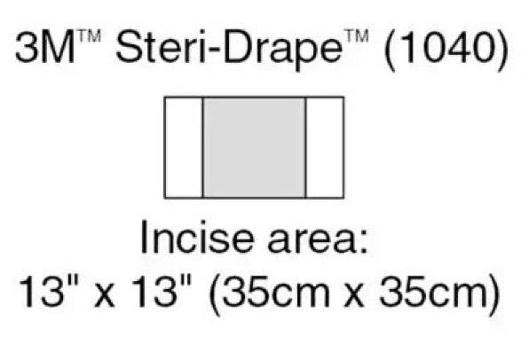 3M Steri-Drape Incise Drape 23" x 13" 1040