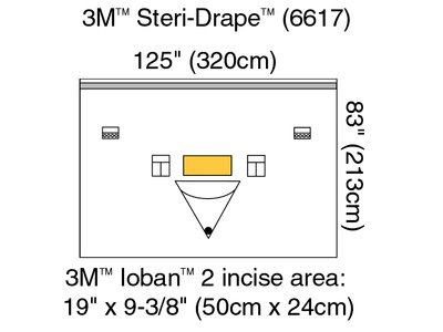 3M Steri-Drape Isolation Drape with Ioban 2 Incise Film Pouch 6617