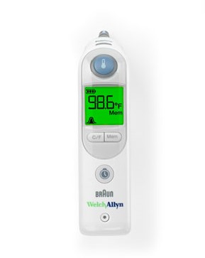 Welch Allyn Braun ThermoScan PRO 6000 Ear Thermometer with Small Cradle