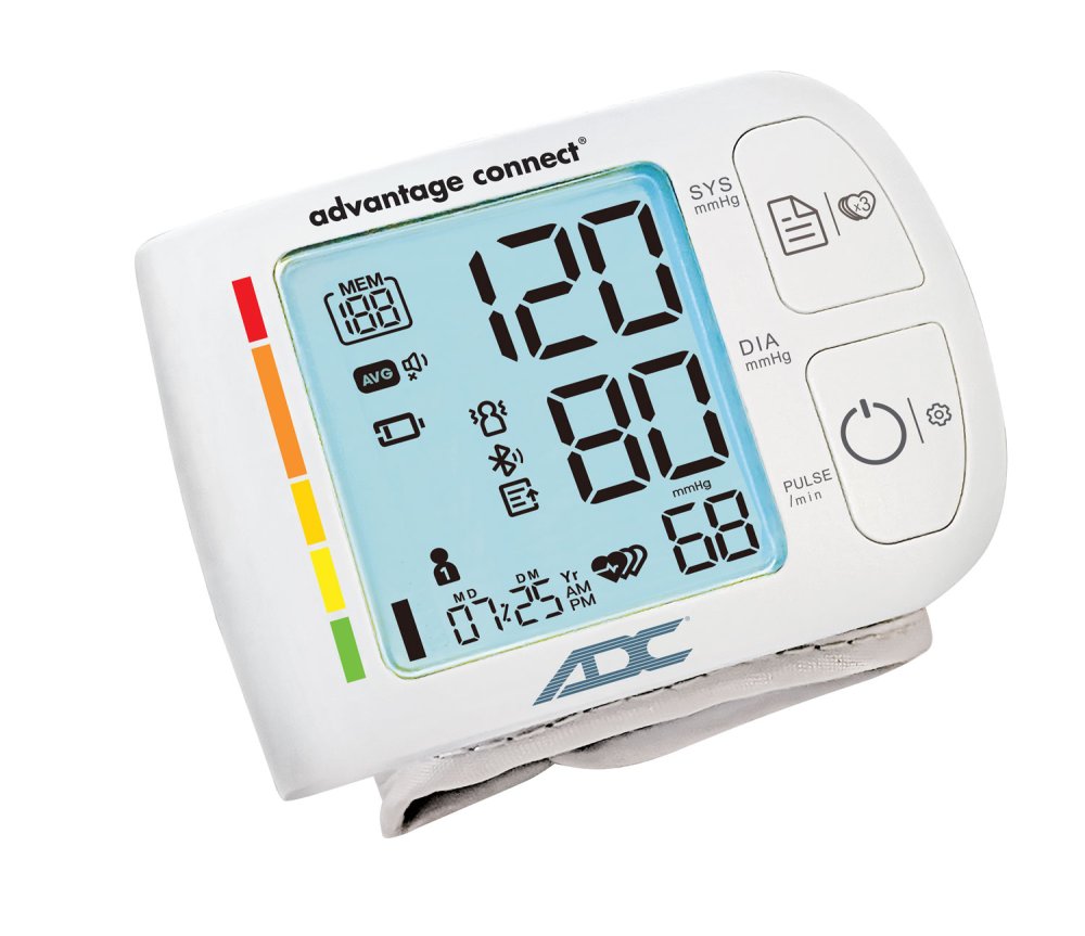 ADC Advantage Connect Wrist Digital Home Blood Pressure Monitor 6115