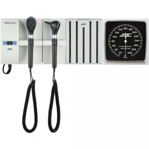 ADC Adstation Wall System LED Otoscope LED Coax Plus Ophthalmoscope 56102L