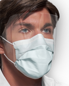Crosstex Medical Mask Ultra Sensitive Fog Free Earloop Shield GCPWS