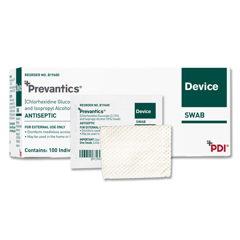 Prevantics Antiseptic Device Swab
