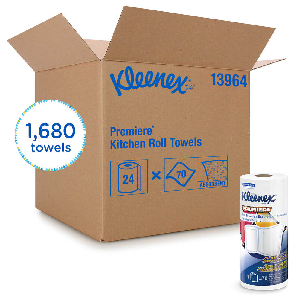Kleenex Premiere Kitchen Paper Towel Rolls