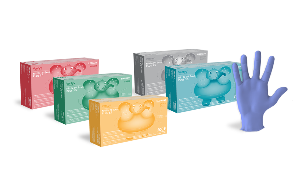 Nitrile Exam Gloves Powder-Free Plus 3.5