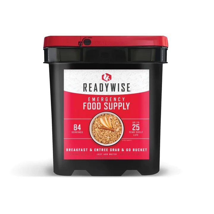 Freeze Dried 84 Serving Breakfast & Entree Grab & Go Bucket