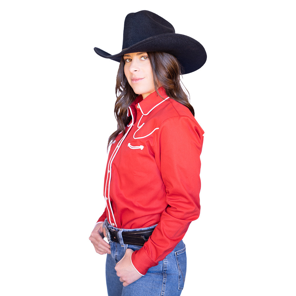Women's Red Western Shirt Western Express