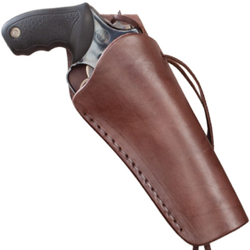Chocolate Smooth Leather Cross Draw Holster - Left Handed