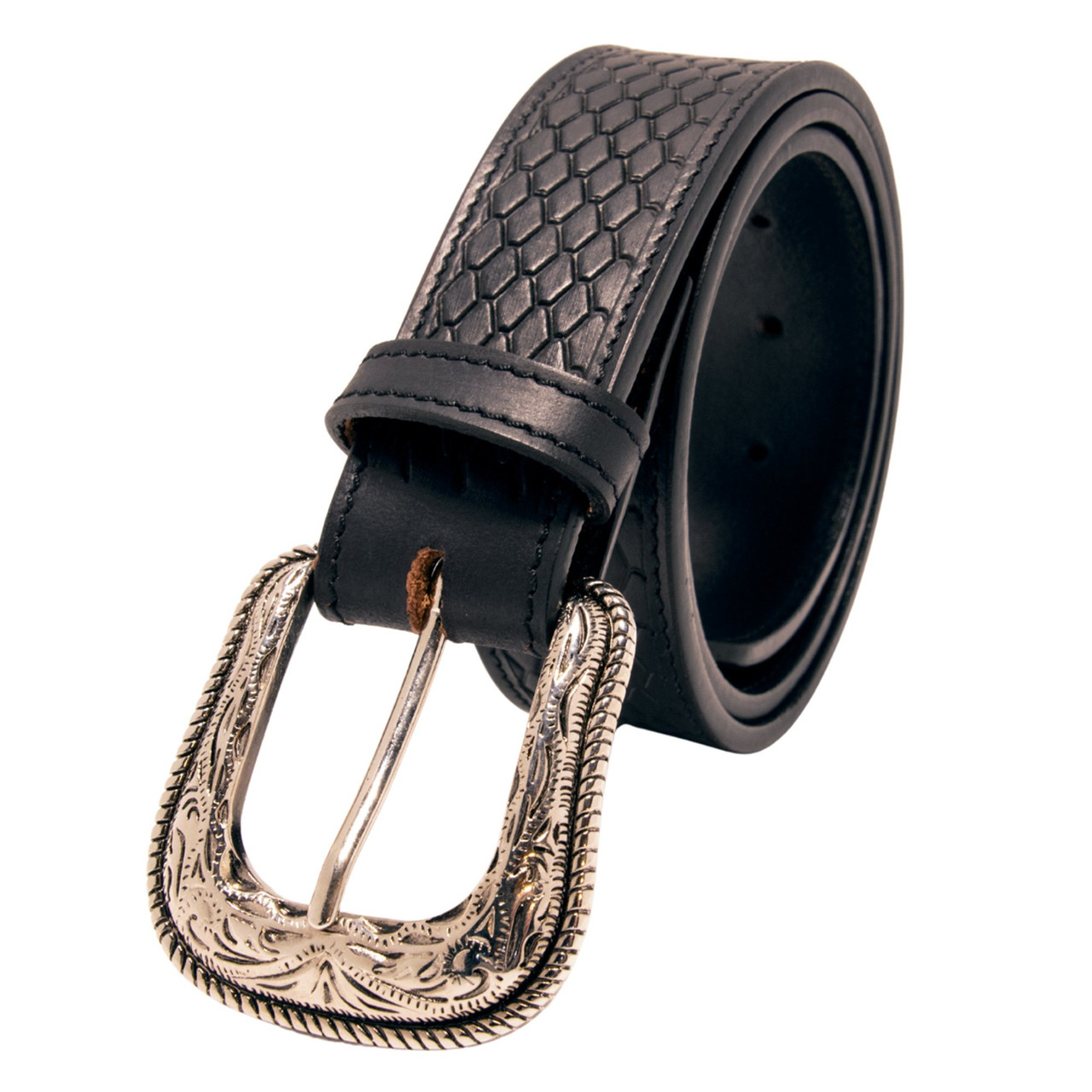 The Kooples Snakeskin Reptile Leather Western Etched  Belt size 3/US 8-10 NEW Amazon.com: Authentic Snake Skin Men main image 2