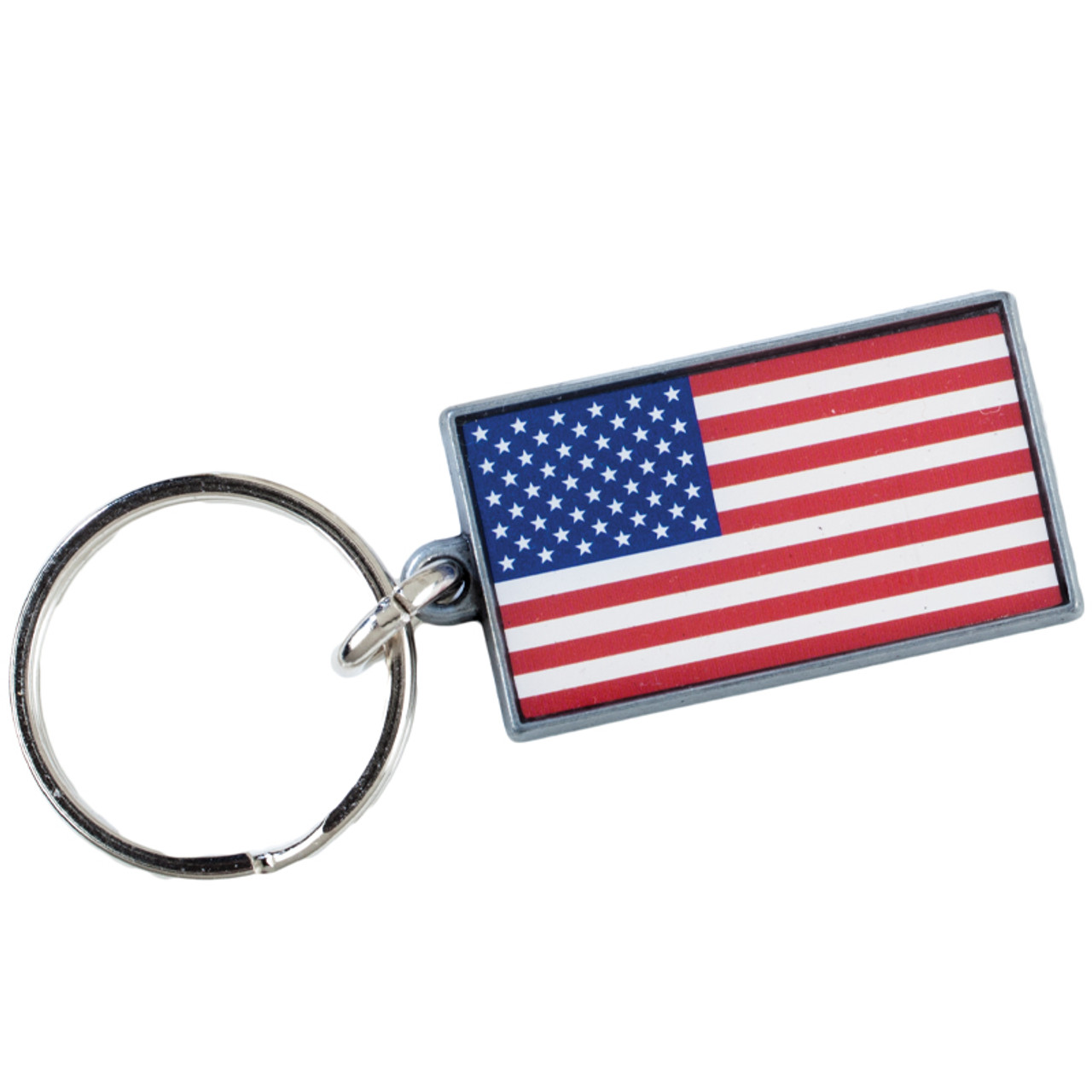 Made in the USA - Black Leather Key Fob with Basketweave Protector