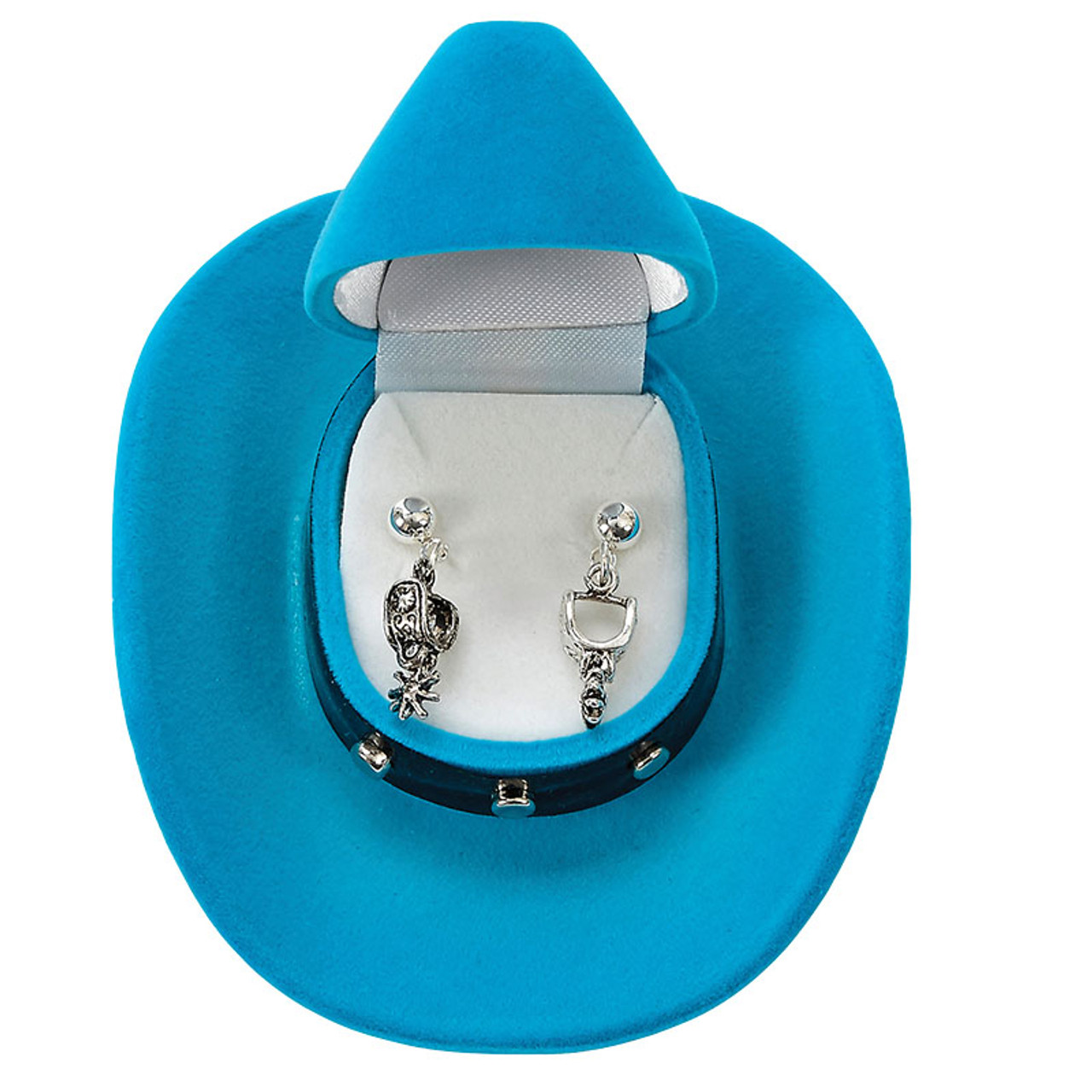 Spur Earrings in Cowboy Hat Gift Box - Western Express