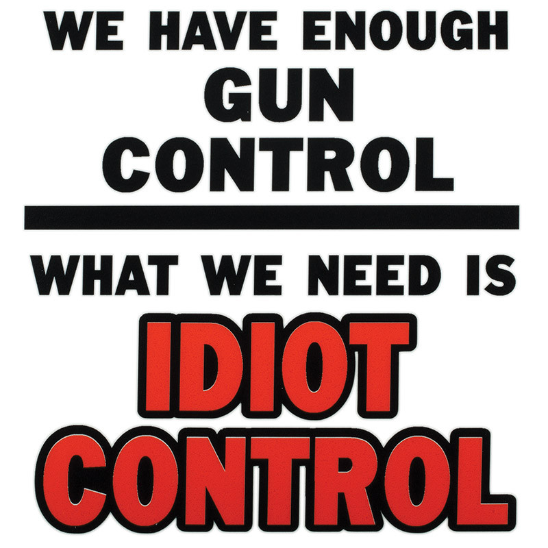 Made in the USA - Idiot Control Sticker - Western Express