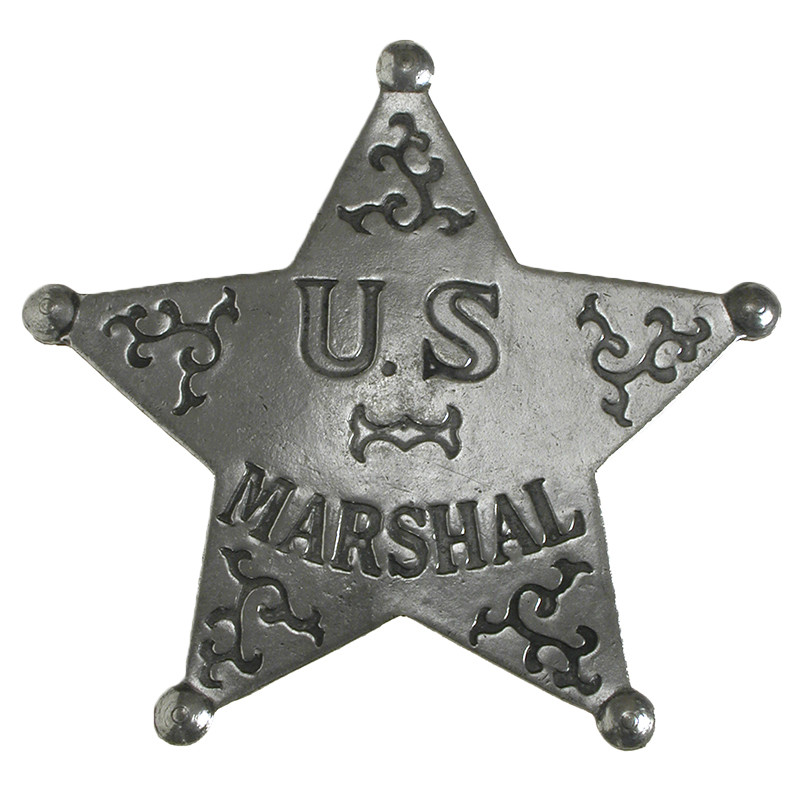 アメリカ合衆国マーシャル 5周年バッジ Made in the USA - U.S. Marshal 5 Point Star Historic Replica Badge