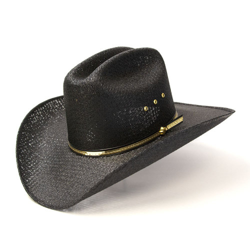 Black Straw Western Cattleman Hat - Western Express
