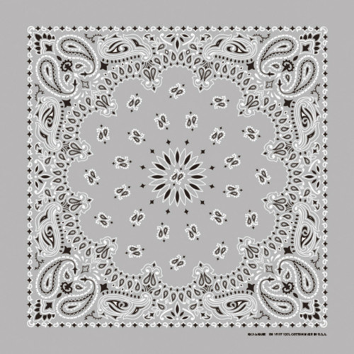 Made in the USA - Charcoal Paisley Bandana - Western Express