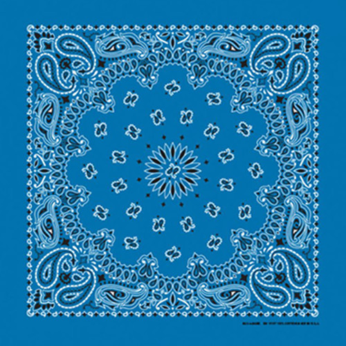 Made in the USA - Mirage Blue Paisley Bandana