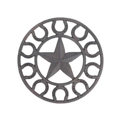 Cast Iron Star Horseshoe Trivet Wall Hanging *WILL BE DISCONTINUED