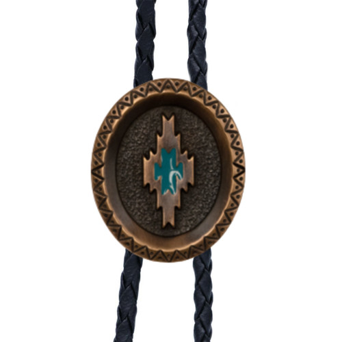 Aztec Vintage Copper Bolo Tie