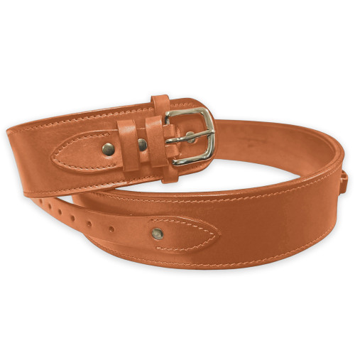 Natural Smooth Leather Holster Belt