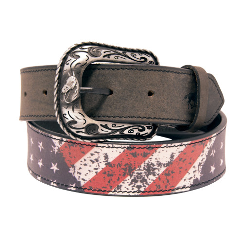 Southwestern Embroidery Top Grain Leather Belt - Western Express