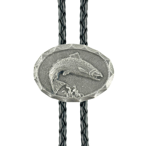 Fish Western Bolo Tie - Cast Pewter
