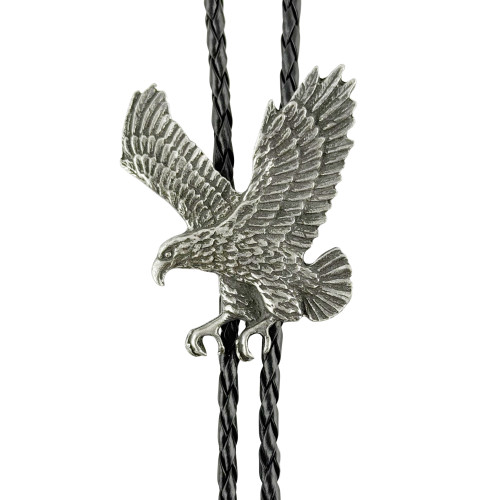 Flying Eagle Western Bolo Tie - Cast Pewter