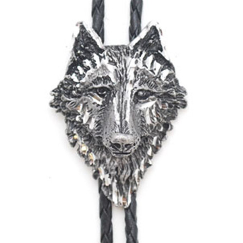 Made in the USA - Wolf Head Bolo Tie