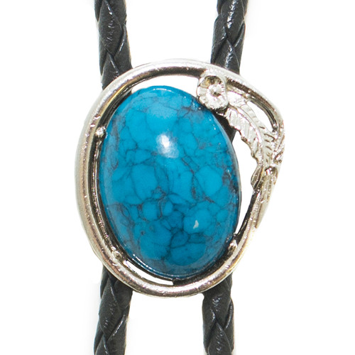 Made in the USA - Turquoise Stone Bolo Tie