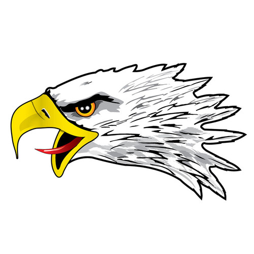 Made in the USA - Eagle Head Die-cut Sticker