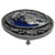 Elk Belt Buckle with Blue Enamel