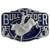 Made in the USA - Bullrider Belt Buckle with Enamel Finish