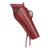 Wine Smooth Leather Cross Draw Holster - Left Handed