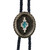 Aztec Satin Silver Metal Bolo Tie