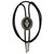 Aztec Satin Silver Metal Bolo Tie